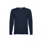 Obrázek  Pánský svetr s výstřihem do V z bavlny a polyamidu XL - námořnická modrá