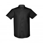 Obrázek  Pánská oxfordská košile s krátkým rukávem M - černá