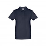 Obrázek  Bavlněné polo tričko s krátkým rukávem pro děti (unisex) 12 - modrá
