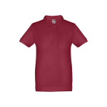 Obrázek Bavlněné polo tričko s krátkým rukávem pro děti (unisex) 2 - bordó