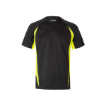Obrázek Dvoubarevné technické tričko z ptačí perspektivy (160 g/m?), z polyesteru (100 %) XL - černá/žlutá