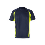 Obrázek Dvoubarevné technické tričko z ptačí perspektivy (160 g/m?), z polyesteru (100 %) 2XL - modrá/žlutá