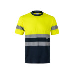 Obrázek Dvoubarevné technické tričko z ptačí perspektivy (140 g/m?), z polyesteru (100 %) 2XL - modrá/žlutá