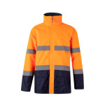 Obrázek Dvoubarevná parka (190 g/m?), z polyesteru (100 %), s PU zátěrem L - modrá/oranžová