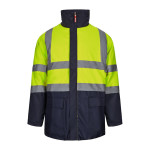 Obrázek Dvoubarevná parka 4v1 (180g/m?), z polyesteru (100%) s PU zátěrem 4XL - modrá/žlutá