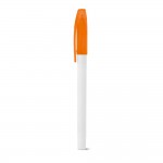 Obrázek  Kuličkové pero z PP s prázdným tělem - oranžová