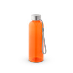 Obrázek Recyklovaného PET (100% rPET) láhev s lesklým průsvitným povrchem 600 ml - oranžová
