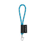 Obrázek SET Lanyard NAUTIC Short (? 7 mm) s karabinou 9 mm - 304 - světle modrá