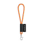 Obrázek SET Lanyard NAUTIC Short (? 7 mm) s karabinou 9 mm - fluorescenční oranžová