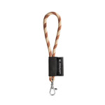 Obrázek SET Lanyard TUBE Short (? 7 mm) s karabinou 9 mm - hnědá/béžová