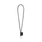 Obrázek SET Lanyard TUBE Long (? 7 mm) s kroužkem ? 32 mm - bílá/růžová