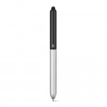 Obrázek  Hliníkové kuličkové pero s dotykovou špičkou - černá/saténově stříbrná