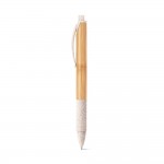 Obrázek  Bambusové kuličkové pero s protiskluzovým klipem - světlá přírodní
