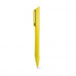 Obrázek  Kuličkové pero s klipem a otočným mechanismem - žlutá