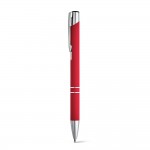 Obrázek  Kuličkové pero v hliníkovém a gumovém provedení - červená
