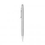 Obrázek  Kovové kuličkové pero s dotykovou špičkou - saténově stříbrná