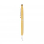 Obrázek  Kovové kuličkové pero s dotykovou špičkou - saténově zlatá