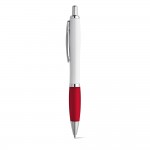 Obrázek  Kuličkové pero s klipem a kovovými bankovkami - červená