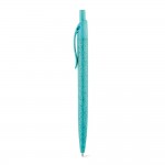 Obrázek  Kuličkové pero z pšeničné slámy a ABS - světle modrá