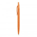 Obrázek  Kuličkové pero z pšeničné slámy a ABS - oranžová