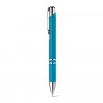 Obrázek  Kuličkové pero s kovovým klipem - světle modrá