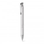 Obrázek  Kuličkové pero s kovovým klipem - saténově stříbrná