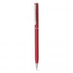 Obrázek  Kovové kuličkové pero s klipem - červená