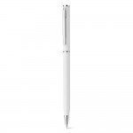 Obrázek  Kovové kuličkové pero s klipem - bílá