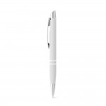Obrázek  Hliníkové kuličkové pero s klipem - bílá