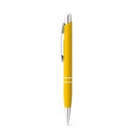 Obrázek  Hliníkové kuličkové pero s klipem - žlutá