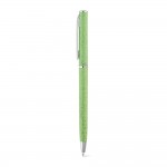 Obrázek  Kuličkové pero s vlákny z pšeničné slámy a ABS - světle zelená