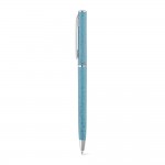Obrázek  Kuličkové pero s vlákny z pšeničné slámy a ABS - světle modrá