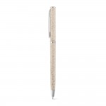 Obrázek  Kuličkové pero s vlákny z pšeničné slámy a ABS - světlá přírodní