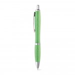 Obrázek  Kuličkové pero z pšeničné slámy a ABS - světle zelená