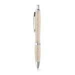 Obrázek  Kuličkové pero z pšeničné slámy a ABS - světlá přírodní