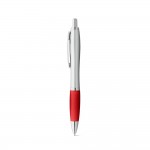 Obrázek  Kuličkové pero s kovovým klipem - červená