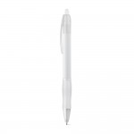 Obrázek  Protiskluzové kuličkové pero s klipem - bílá