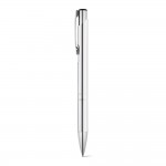 Obrázek  Hliníkové kuličkové pero s klipem - stříbrná