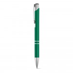 Obrázek  Hliníkové kuličkové pero s klipem - zelená