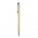 Obrázek  Hliníkové kuličkové pero s klipem - zlatá