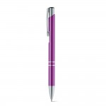 Obrázek  Hliníkové kuličkové pero s klipem - fialová