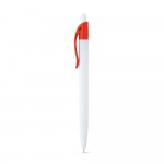 Obrázek  Kuličkové pero s barevným klipem - červená