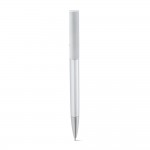 Obrázek  Kuličkové pero s kovovým povrchem - saténově stříbrná