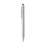 Obrázek  Kuličkové pero s kovovým klipem - saténově stříbrná