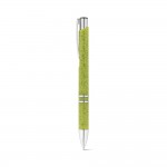 Obrázek  Kuličkové pero s klipem ze slámového vlákna a ABS - světle zelená