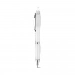 Obrázek  kuličkové pero rPET s kovovým klipem - bílá