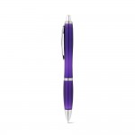Obrázek  kuličkové pero rPET s kovovým klipem - fialová