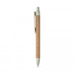 Obrázek  Kuličkové pero z korku a vláken pšeničné slámy - světle zelená