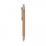 Obrázek  Kuličkové pero z korku a vláken pšeničné slámy - světlá přírodní