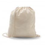 Obrázek  100% bavlněná stahovací taška - světlá přírodní